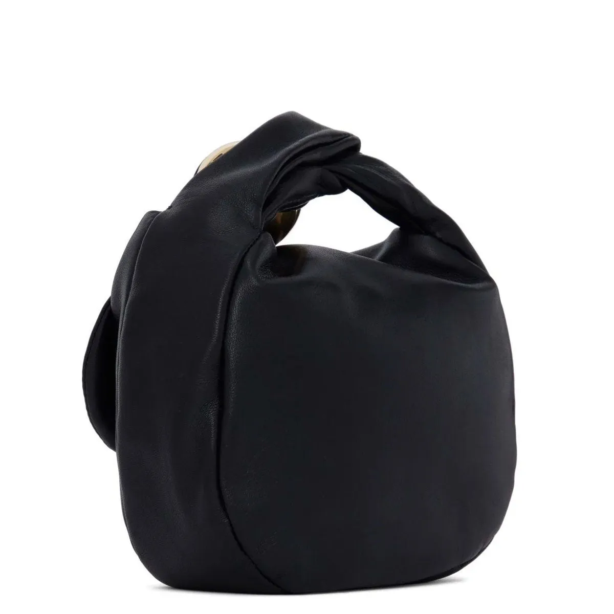 Sphere Pouch Leather, Black (S)