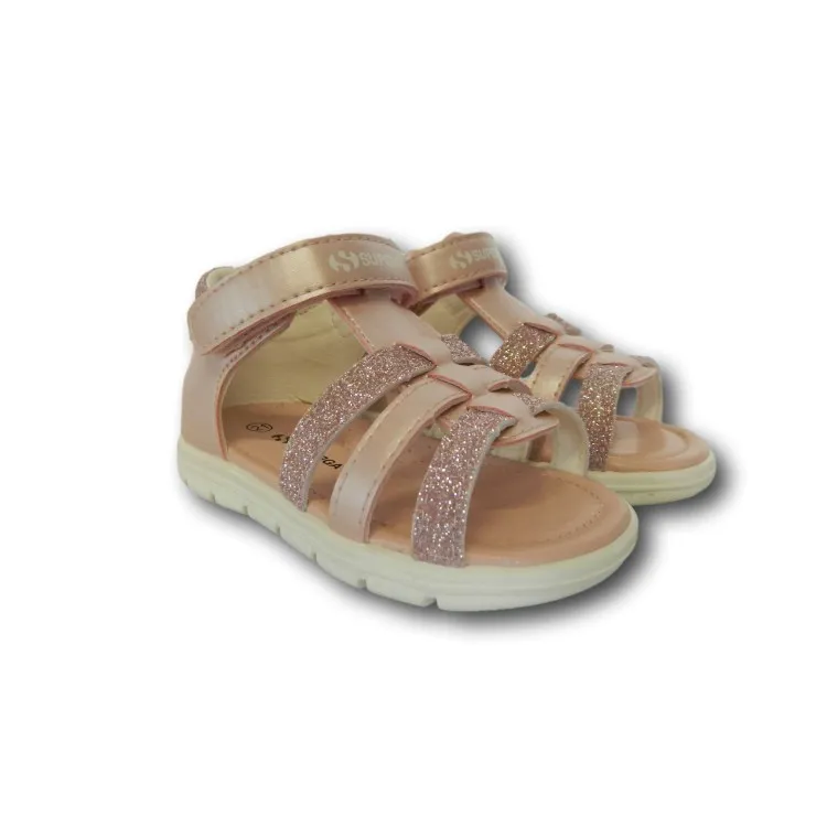 SUPERGA S13T254 Sandali Bambina con Fascia Regolabile Rosa