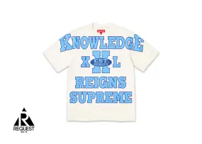 Supreme Overprint Knowledge S/S Top Cream