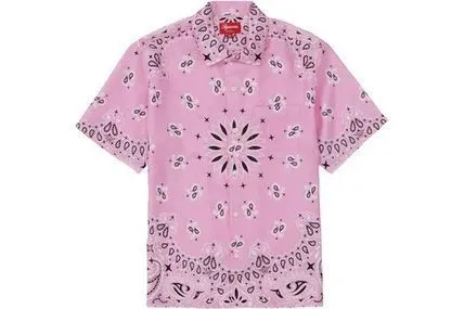 Supreme  |Paisley Unisex Street Style Short Sleeves Printed Shirt Logo