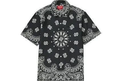 Supreme  |Paisley Unisex Street Style Short Sleeves Printed Shirt Logo