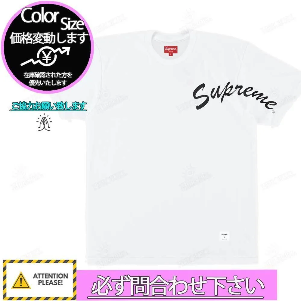 Supreme  |Street Style Logo Skater Style T-Shirts