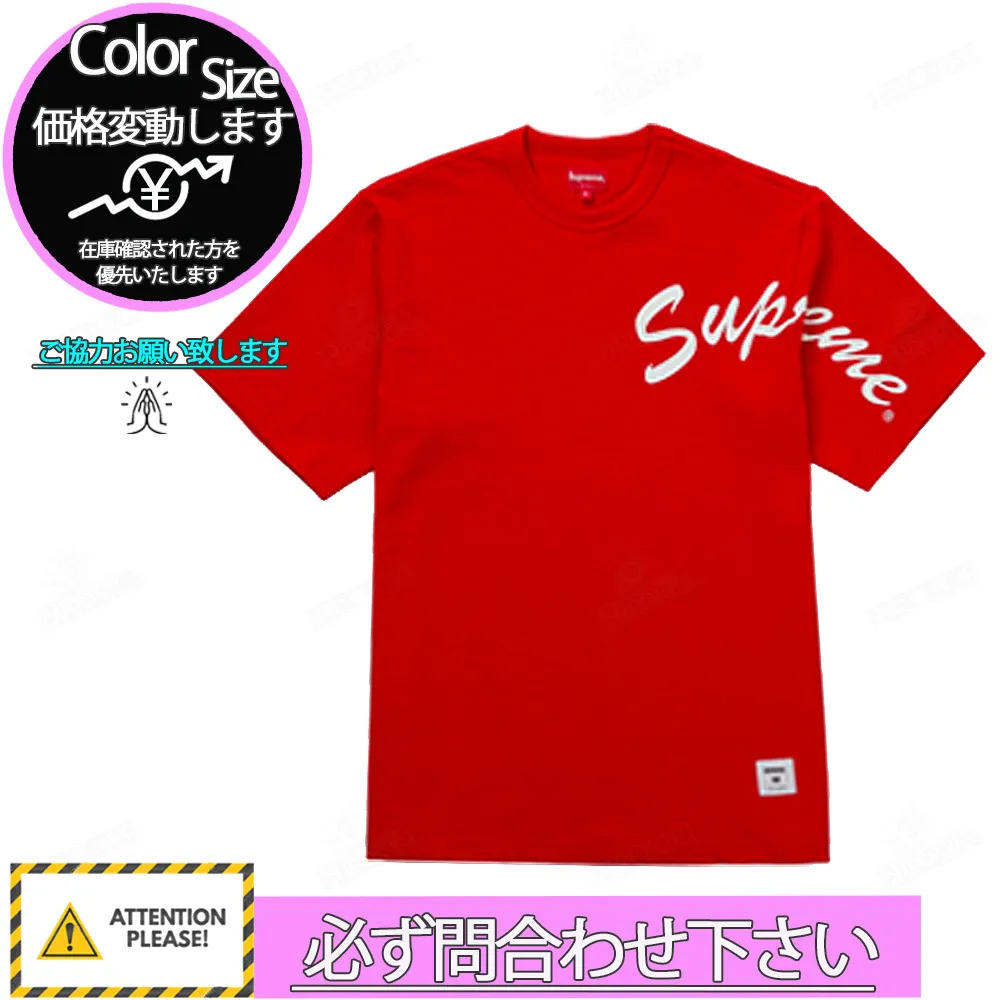 Supreme  |Street Style Logo Skater Style T-Shirts