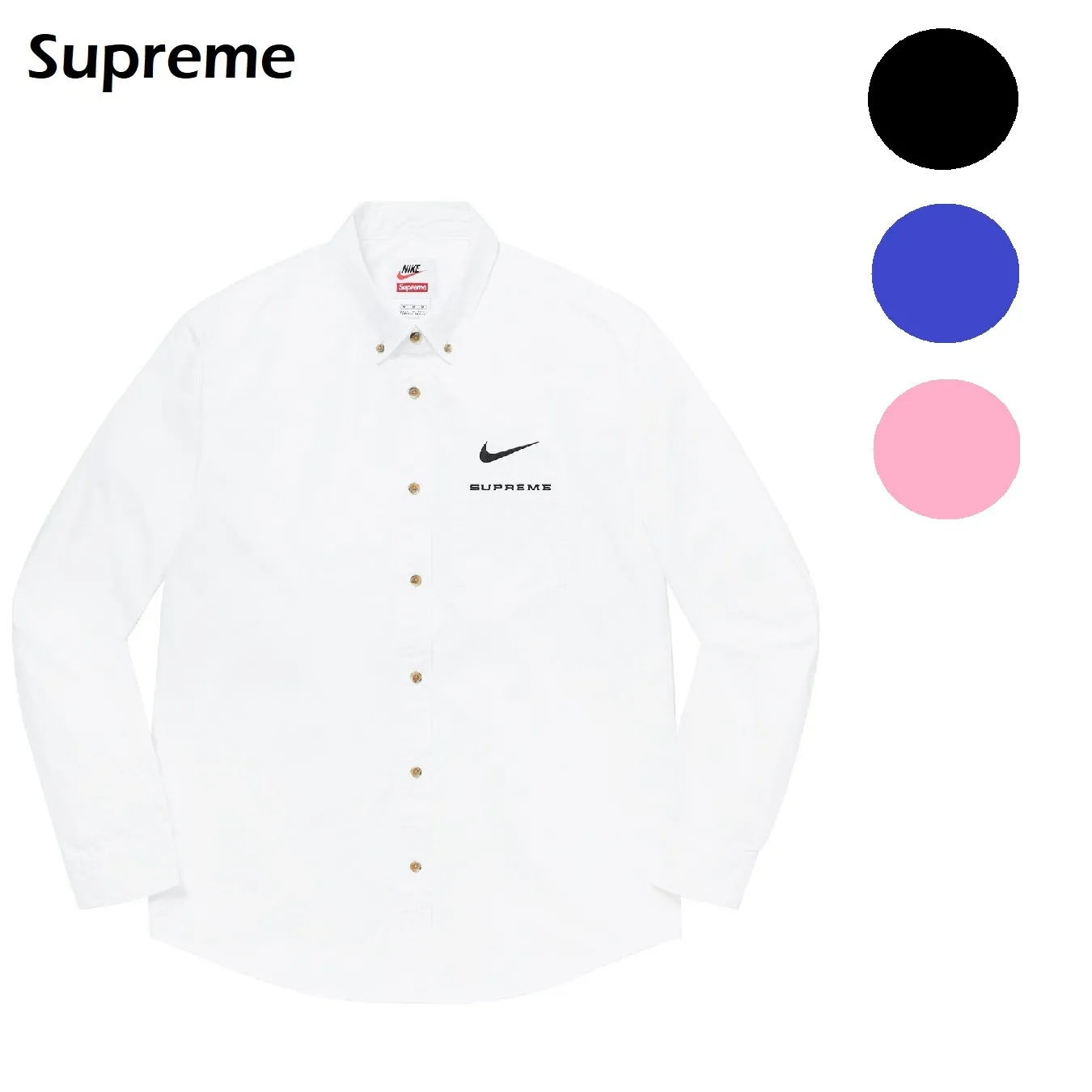 Supreme  |Stripes Unisex Street Style Collaboration Long Sleeves Plain