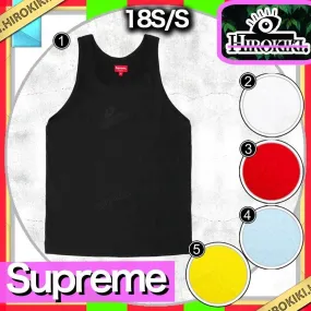 Supreme  |Unisex Street Style Collaboration Logo Tanks