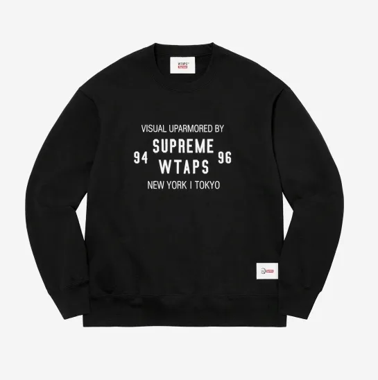 Supreme  |Unisex Street Style Logo Sweatshirts