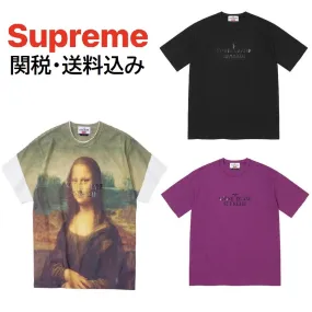 Supreme  |Unisex Street Style U-Neck Collaboration Plain Cotton