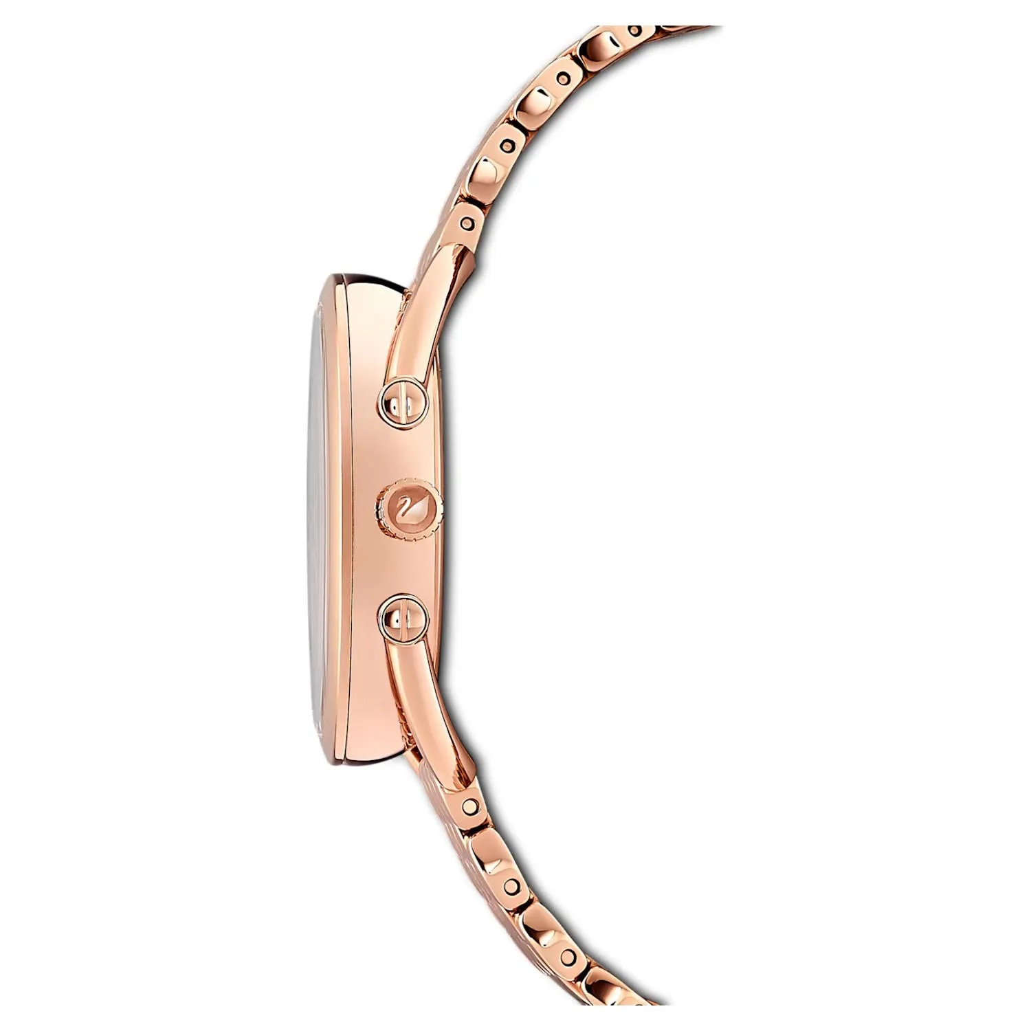 Swarovski Crystalline Glam Watch - Metal Bracelet, Blue, Rose-gold Tone - 5475784