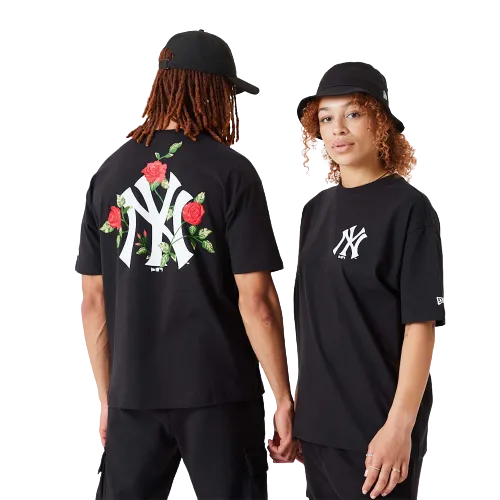 T-shirt oversize New York Yankees MLB Floral Graphic Nera