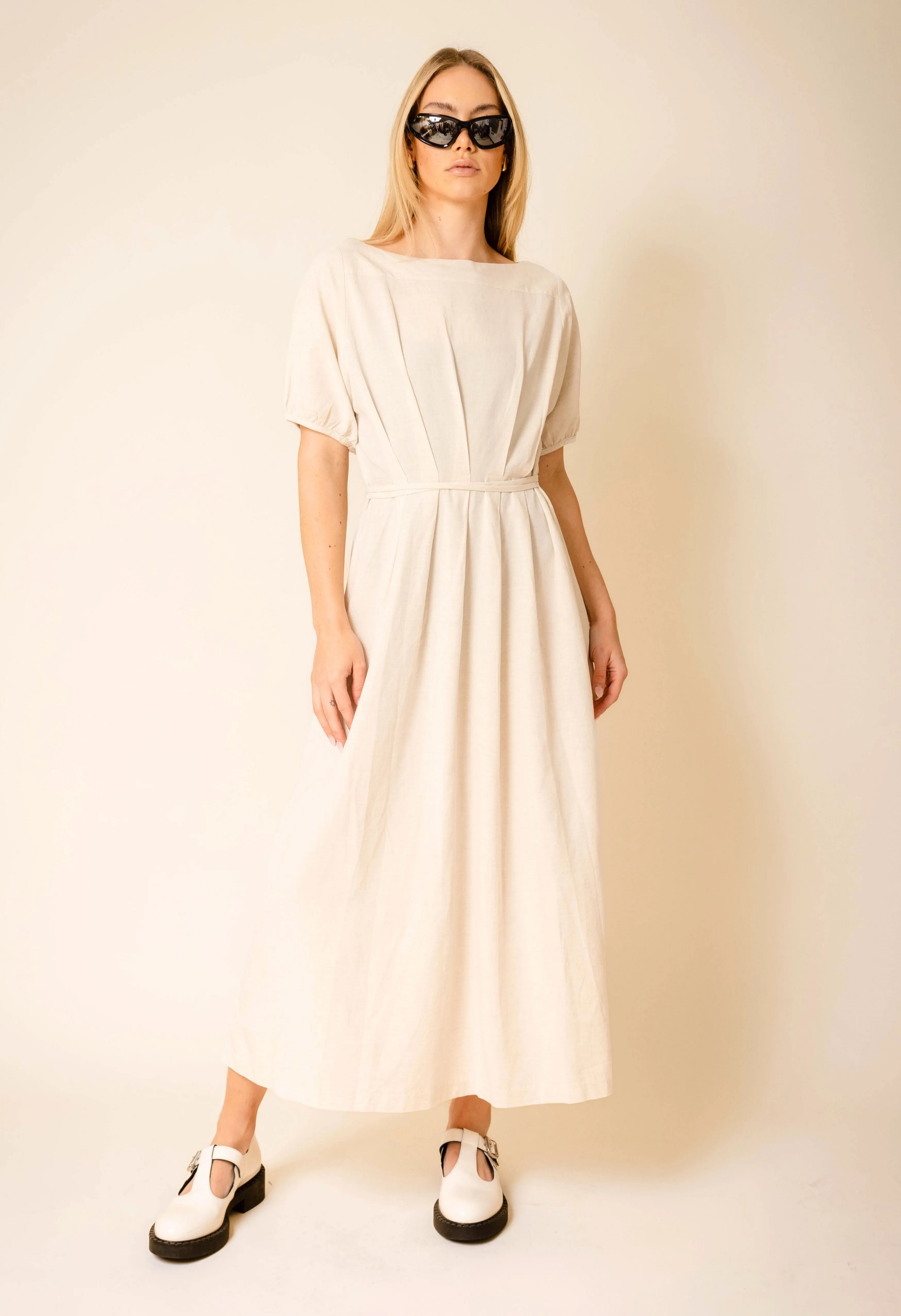 Taos Midi Dress In Oat