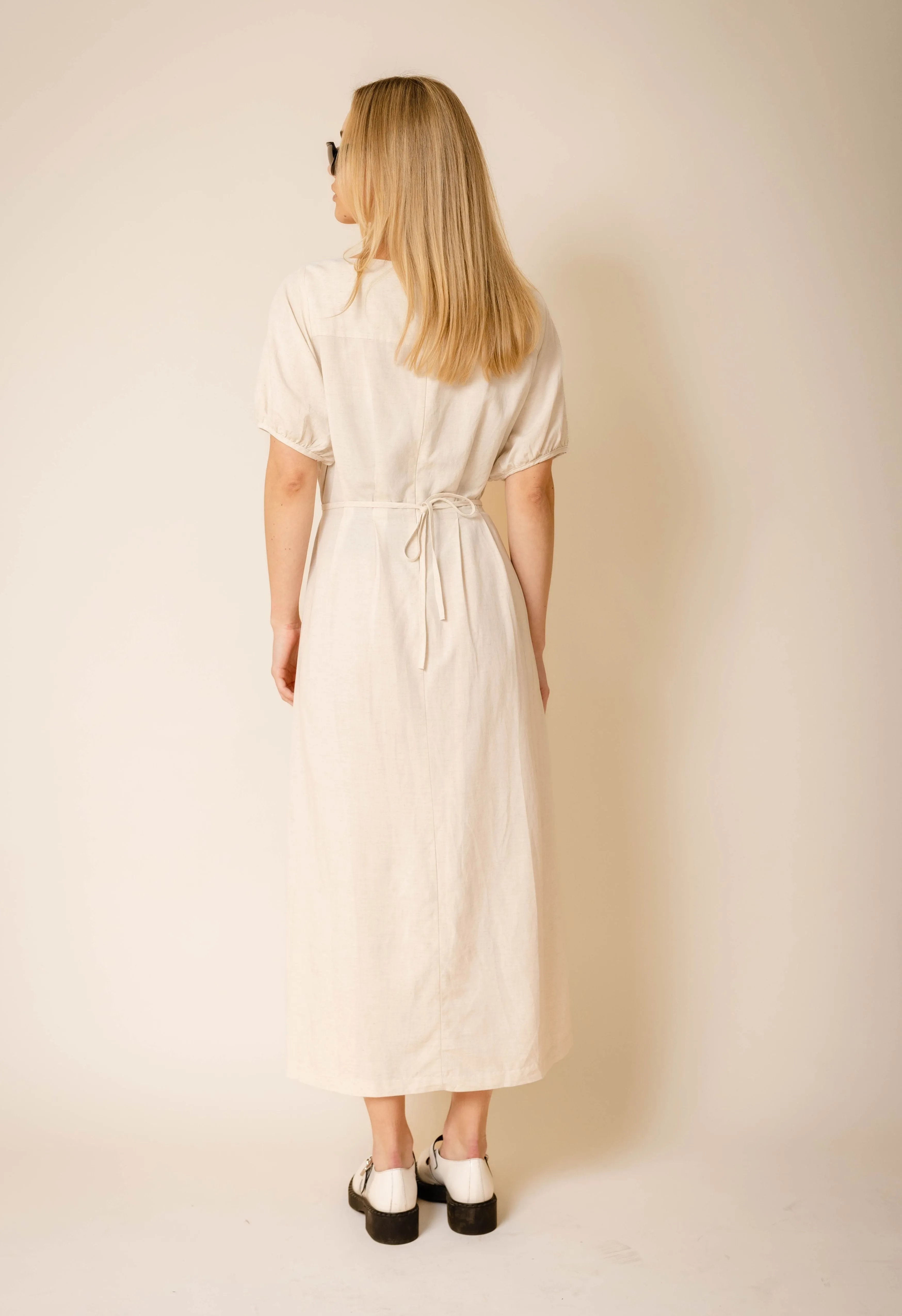 Taos Midi Dress In Oat