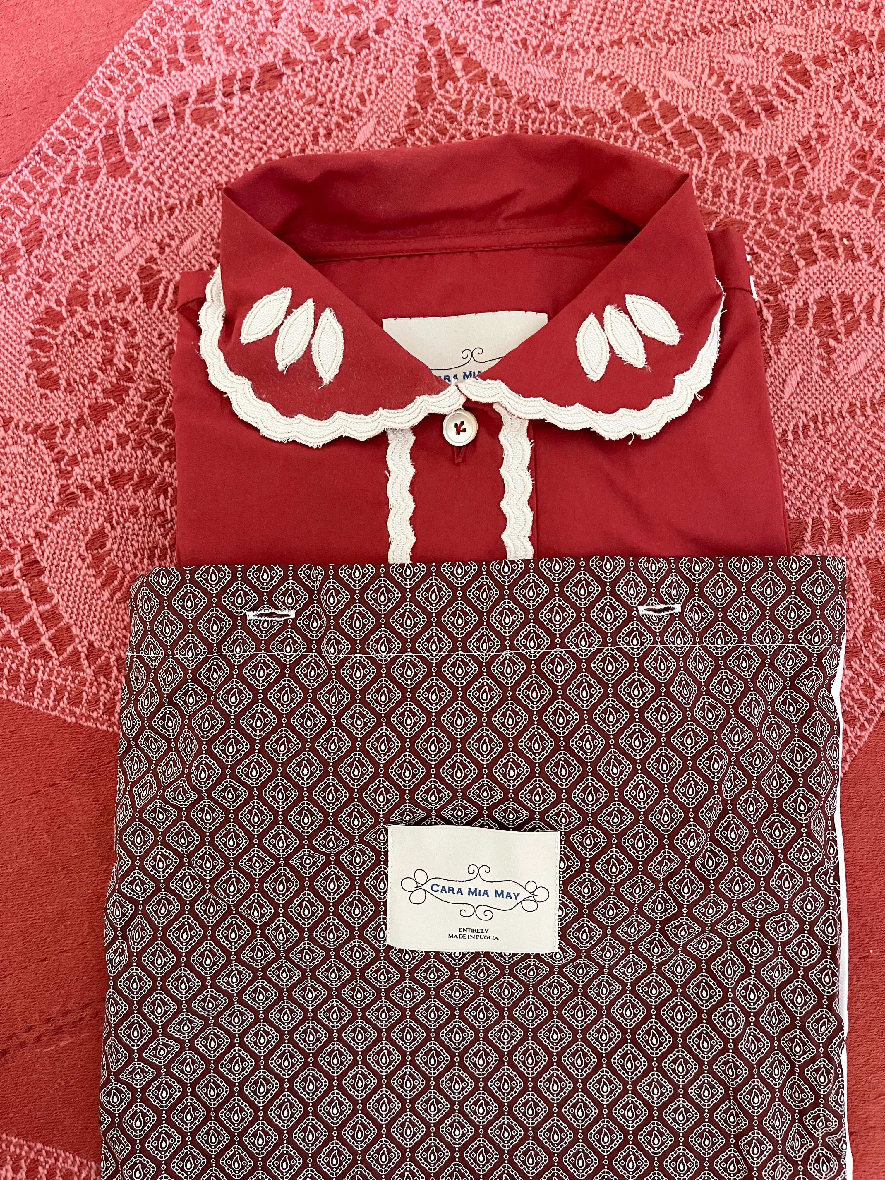 Terra Cotta Luxury Pyjamas Set