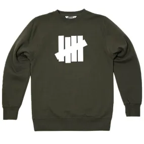 Undefeated 5 Strike Basic Pullover CrewCharcoal