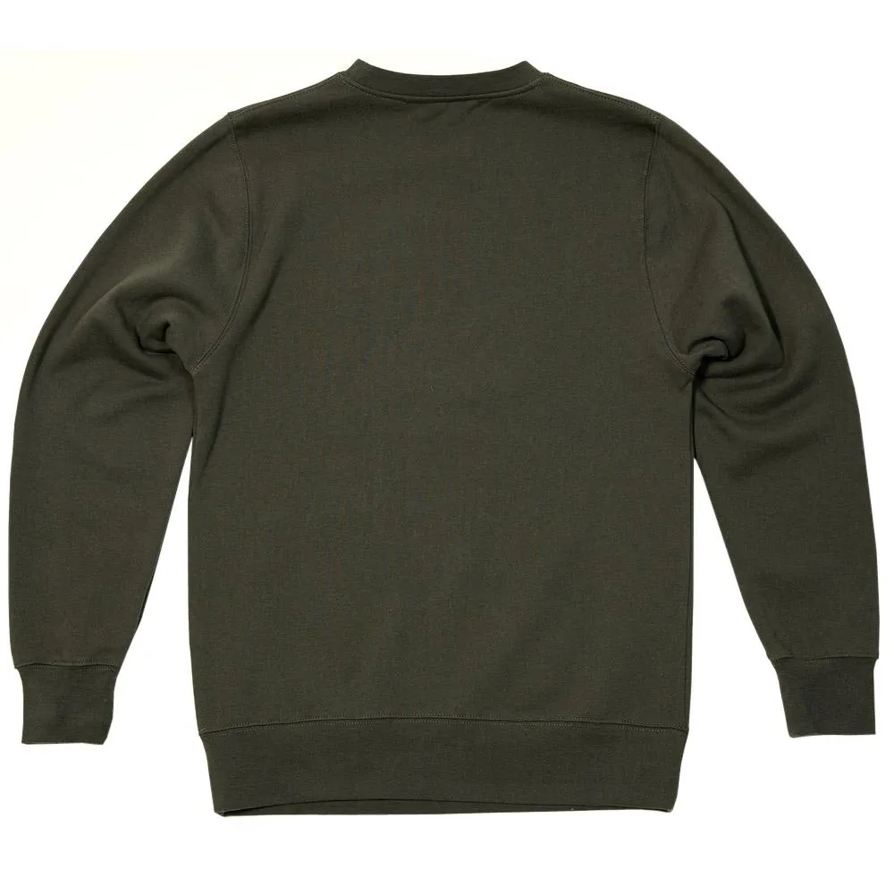 Undefeated 5 Strike Basic Pullover CrewCharcoal