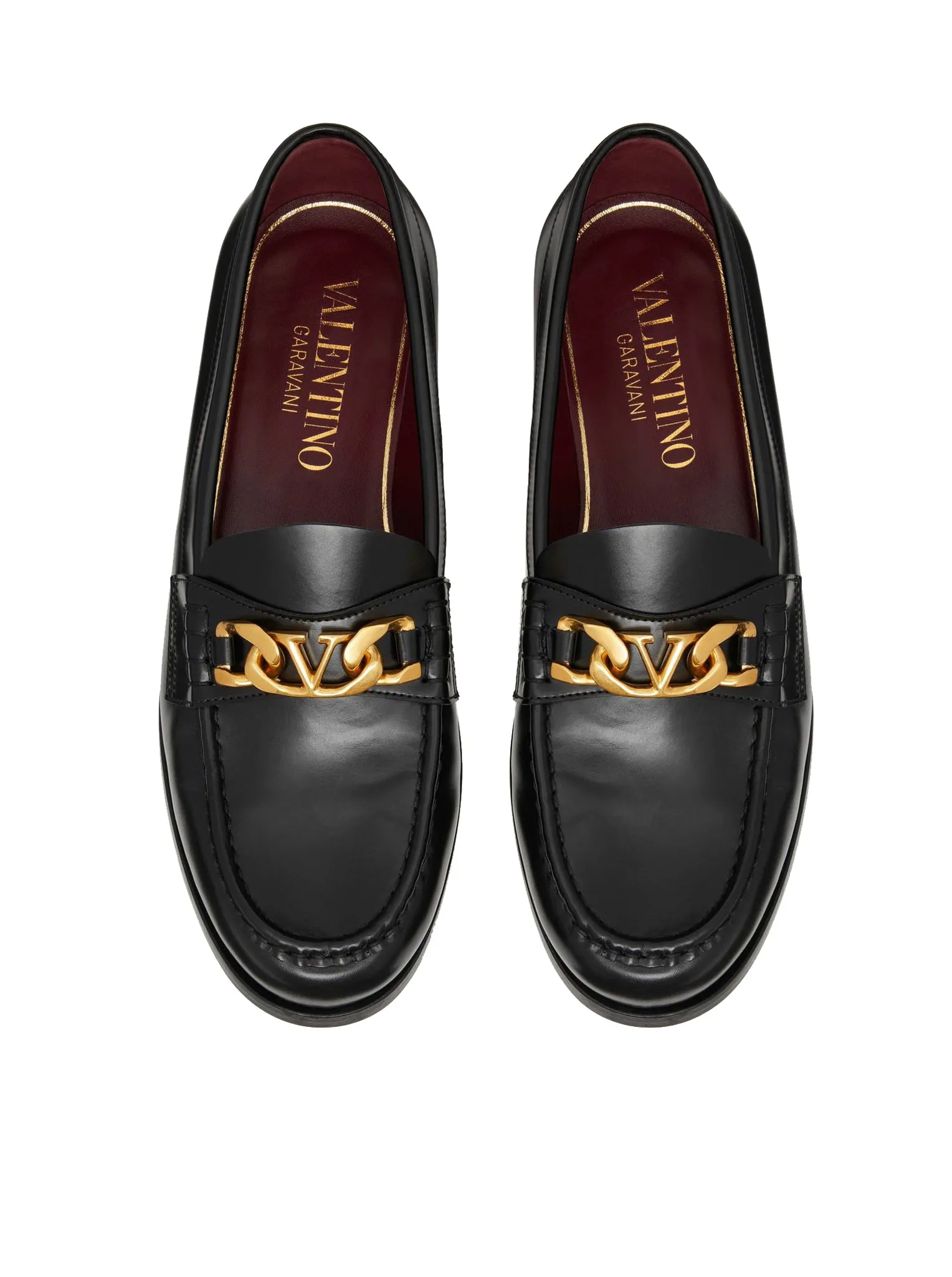 VLOGO CHAIN LOAFERS IN CALFSKIN