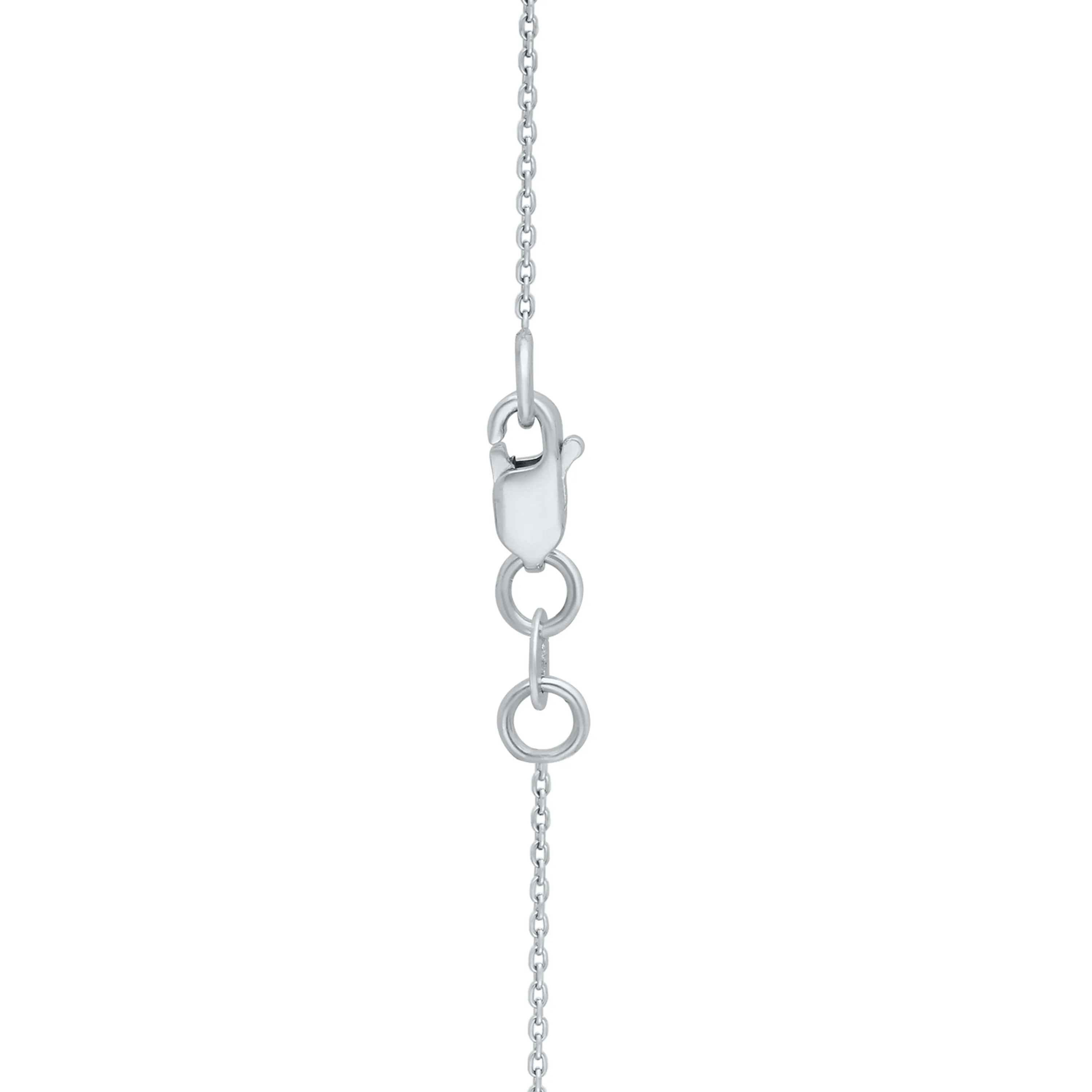 White Gold Blue Diamond Eternal Necklace