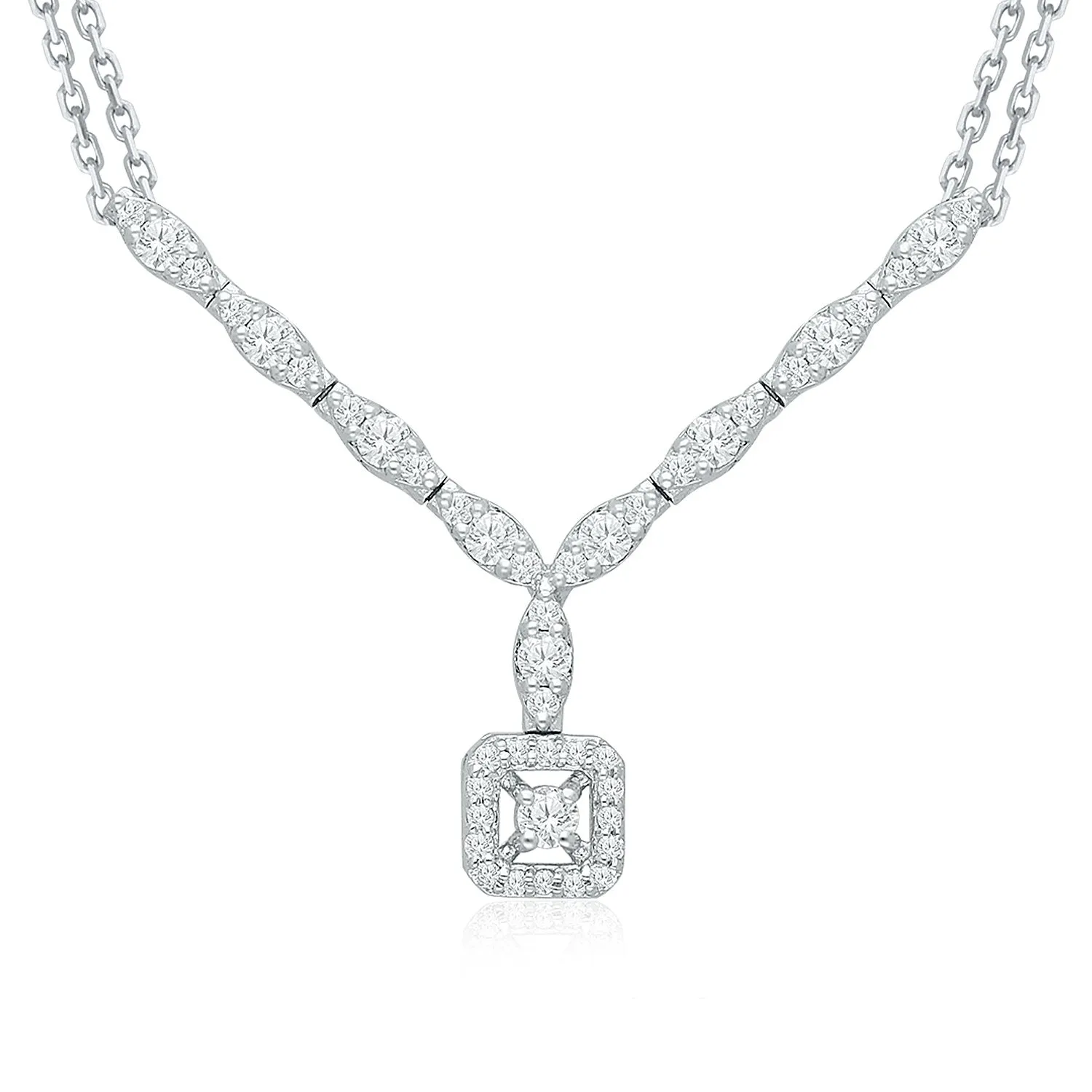 White Gold Diamond Eternal Necklace