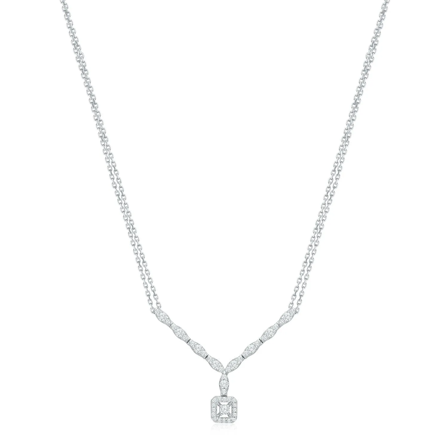 White Gold Diamond Eternal Necklace