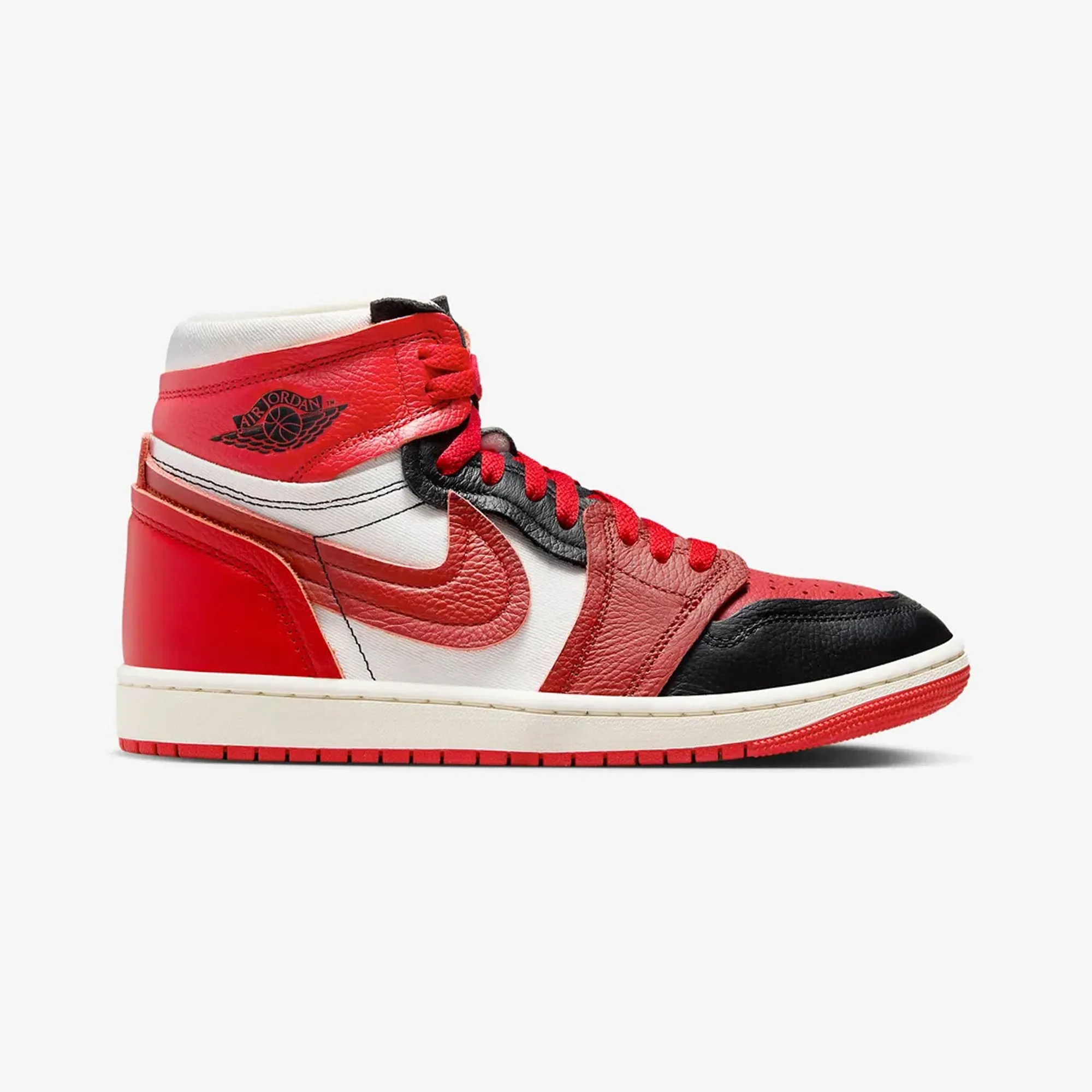 WMN'S AIR JORDAN 1 HIGH METHOD OF MAKE 'SPORT RED/DUNE RED-BLACK-SAIL'